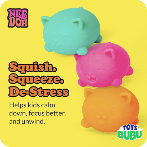 NeeDoh Teenie Cool Cat Mini Squishy Stress Ball