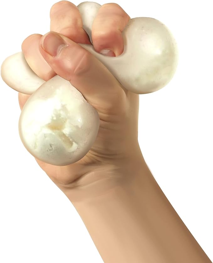 Schylling NeeDoh Snowball Crunch – Crispy Sensory Fidget Stress Ball