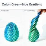 Twisty Fidget Dragon Egg – 3D Printed Transforming Desk Toy