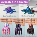 Octopus Fidget Keychain – 3D Printed Sensory Stress Relief Toy