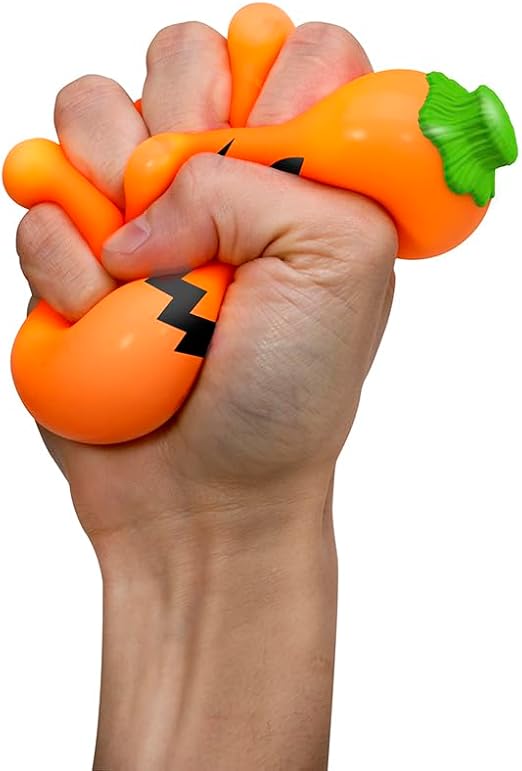 Schylling NeeDoh Jack Glow Lantern – Halloween Glow-in-the-Dark Squeeze Toy