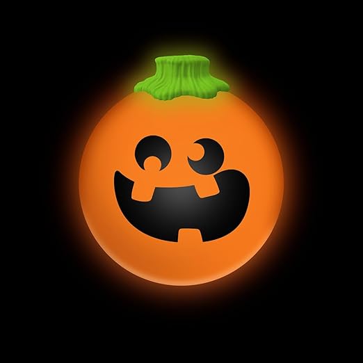Schylling NeeDoh Jack Glow Lantern – Halloween Glow-in-the-Dark Squeeze Toy