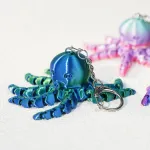 Octopus Fidget Keychain – 3D Printed Sensory Stress Relief Toy