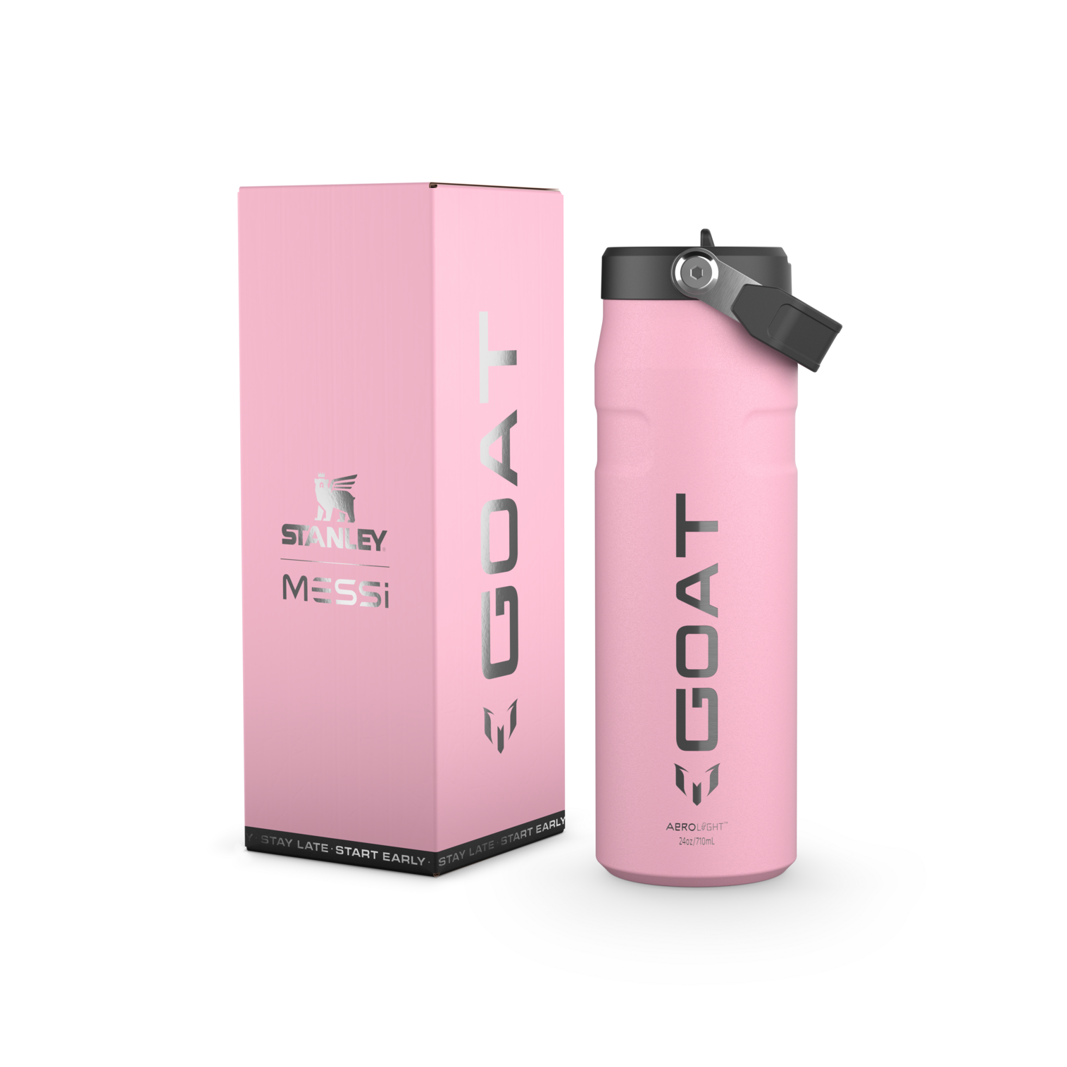 Messi x Stanley IceFlow™ Flip Straw 2.0 Bottle 24 oz – GOAT Collection